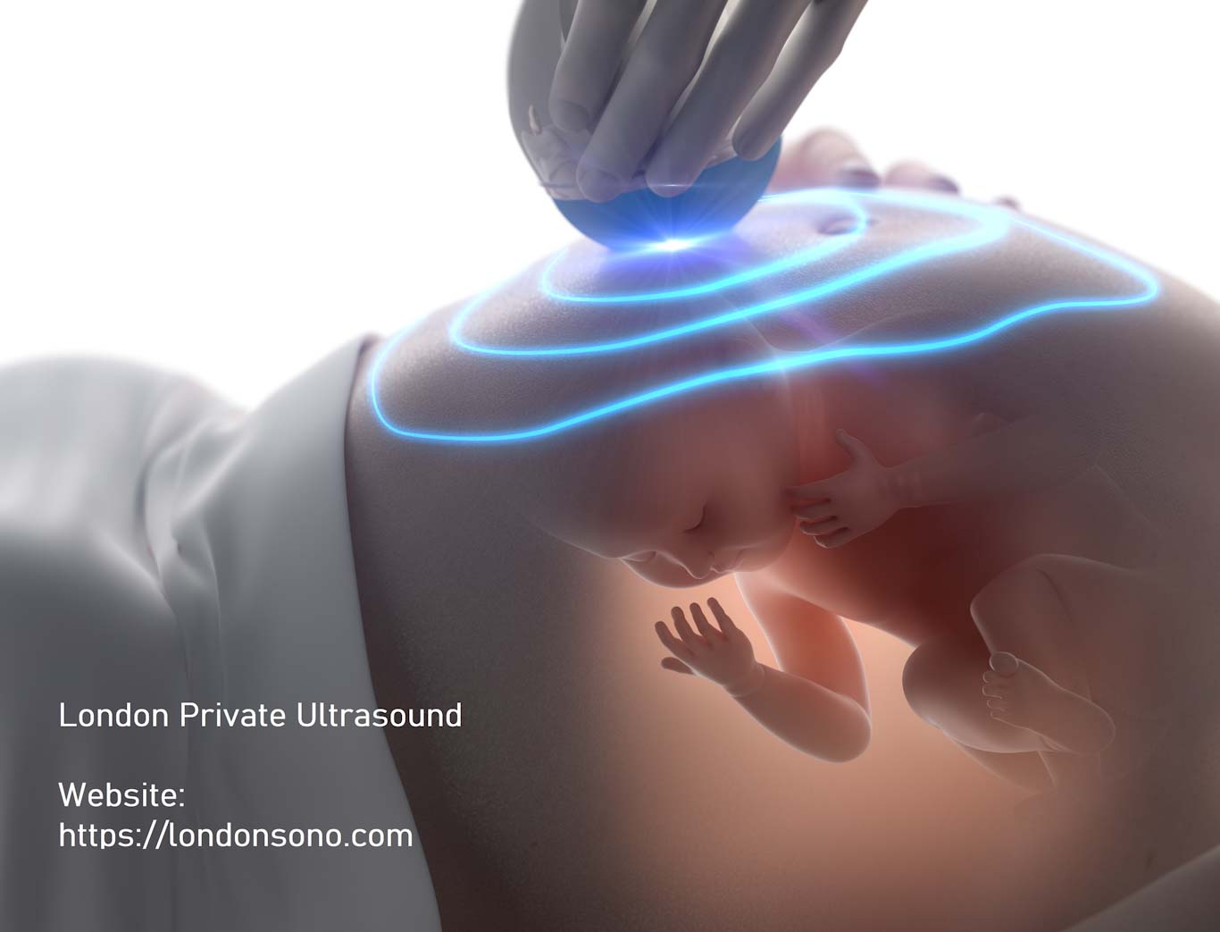 3D ultrasound during pregnancy concept